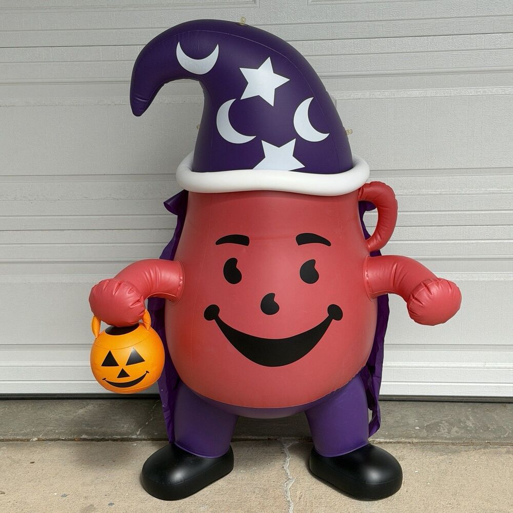 Kool-Aid Man Halloween Wizard Inflatable 4 Ft 2005 Kraft Promo Display